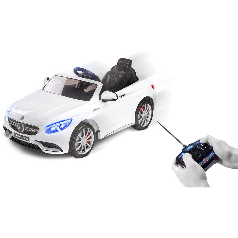 Masinuta electrica Toyz Mercedes-Benz S63 AMG 12V white marca Toyz by Caretero cu comanda online