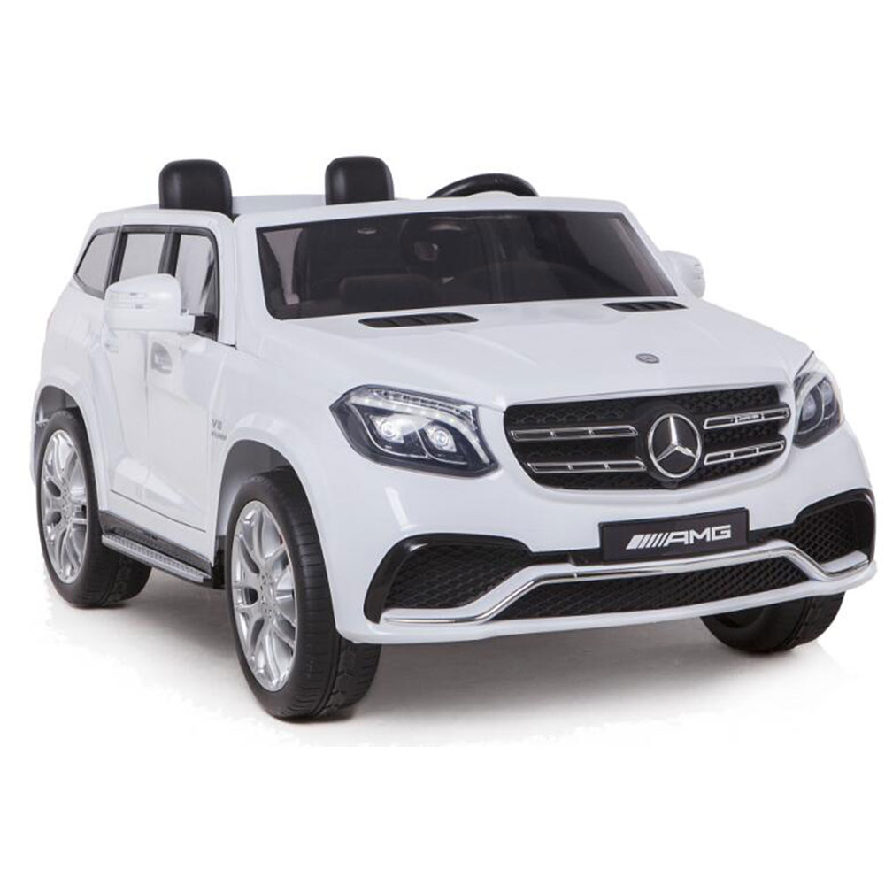 Masinuta electrica cu doua locuri Mercedes GLS63 AMG White marca MERCEDES-BENZ cu comanda online