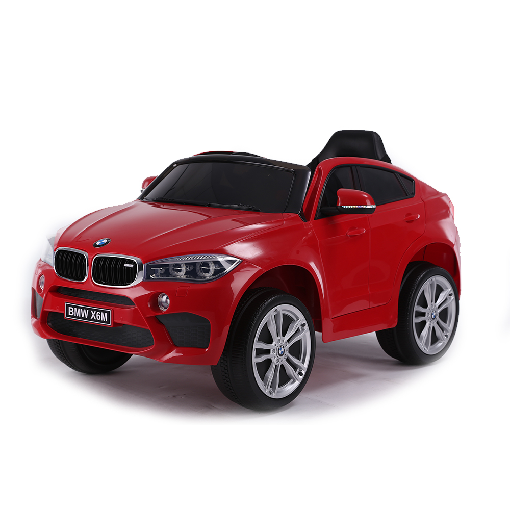 Masinuta electrica cu roti de cauciuc BMW X6M Red JJ2199 marca BMW cu comanda online