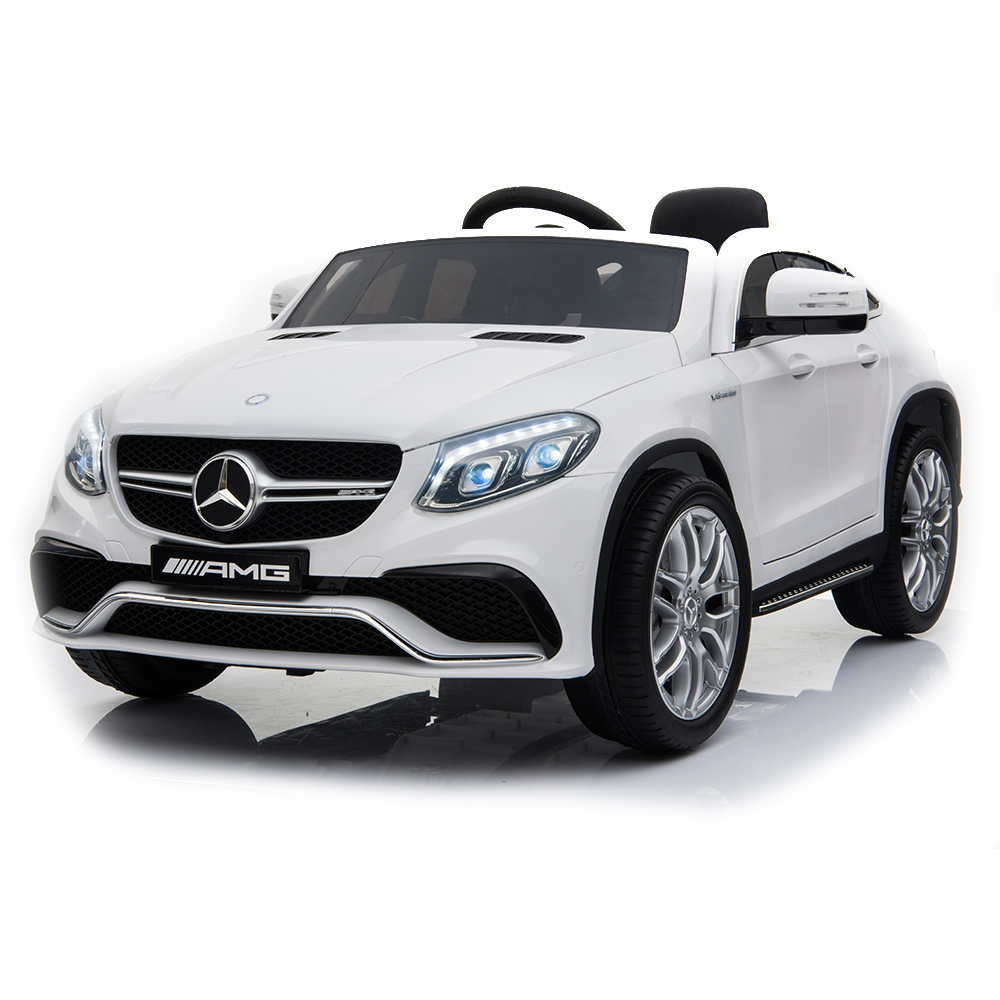 Masinuta electrica cu roti din cauciuc Mercedes AMG GLE63 Coupe White marca MERCEDES-BENZ cu comanda online