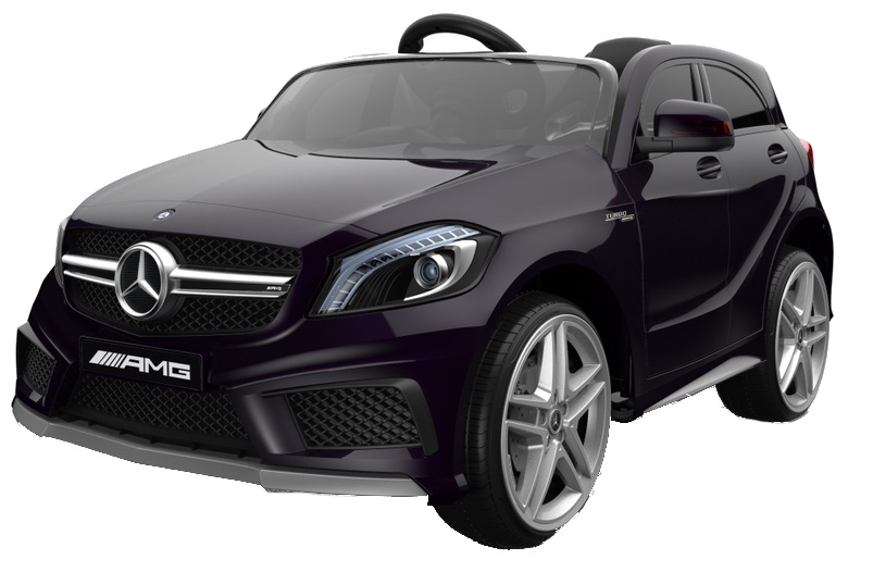 Masinuta electrica cu roti din cauciuc Mercedes Benz A45 AMG SUV Black marca MERCEDES-BENZ cu comanda online