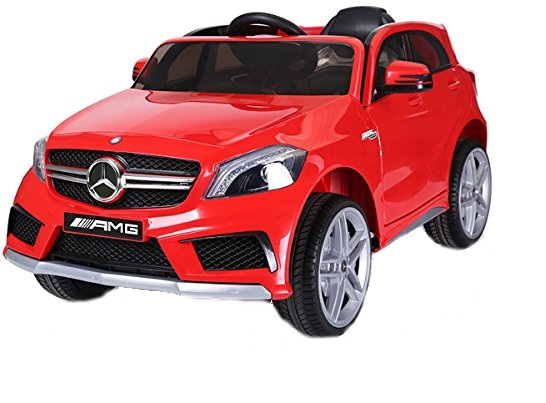 Masinuta electrica cu roti din cauciuc Mercedes Benz A45 AMG SUV Red marca MERCEDES-BENZ cu comanda online