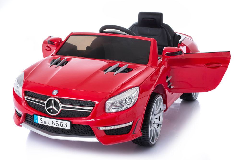 Masinuta electrica cu roti din cauciuc Mercedes Benz AMG SL63 Red marca MERCEDES-BENZ cu comanda online