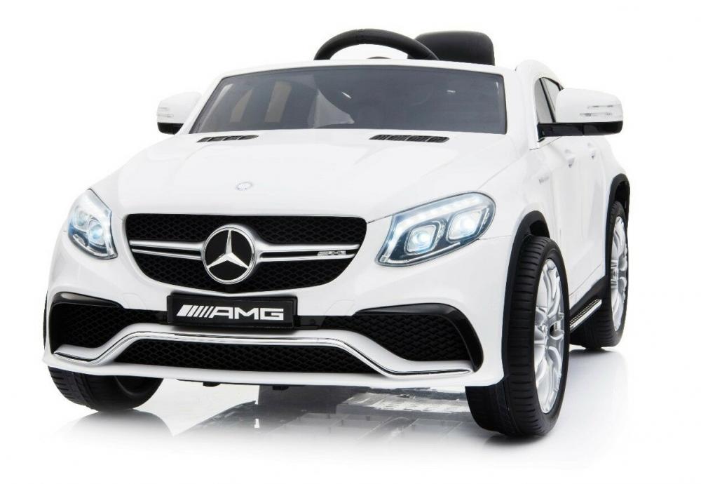 Masinuta electrica cu roti din cauciuc Mercedes GLE63 AMG Coupe White marca MERCEDES-BENZ cu comanda online