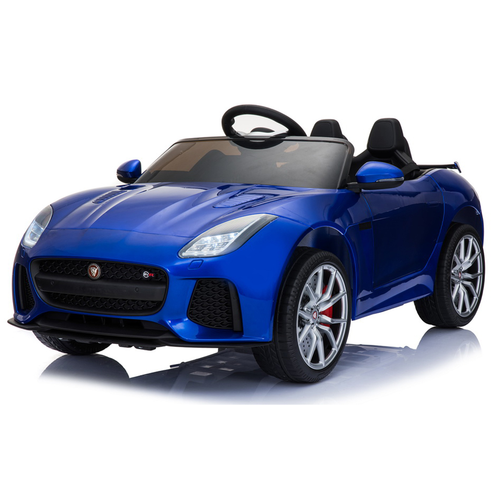 Masinuta electrica cu roti din cauciuc si licenta Jaguar F-type SVR Blue marca Nichiduta cu comanda online