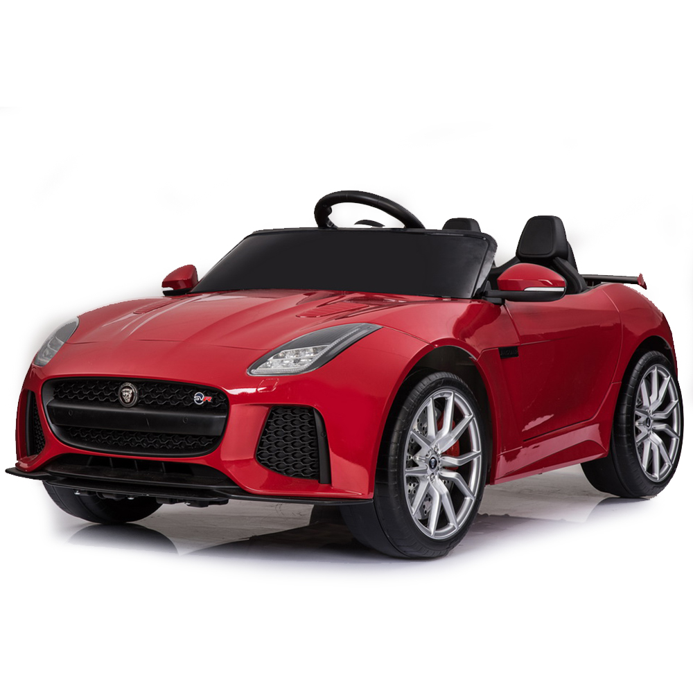 Masinuta electrica cu roti din cauciuc si licenta Jaguar F-type SVR Red marca Nichiduta cu comanda online