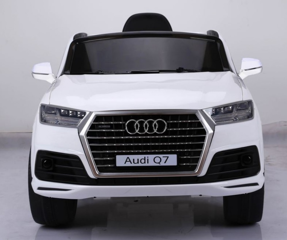 Masinuta electrica cu roti eva Audi Q7 White marca Audi cu comanda online