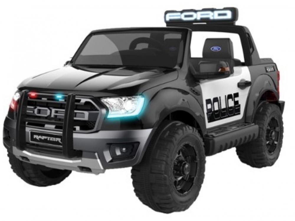 Masinuta electrica cu scaun de piele Ford Ranger Raptor Police marca Ford cu comanda online