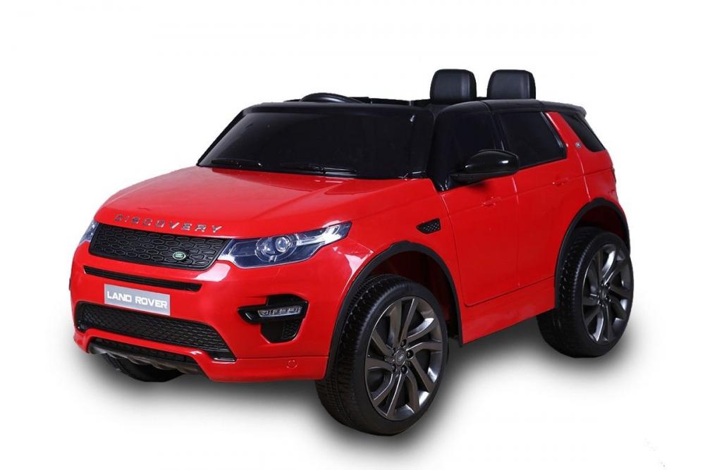 Masinuta electrica cu scaun de piele Land Rover Discovery Sport Red marca LAND ROVER cu comanda online