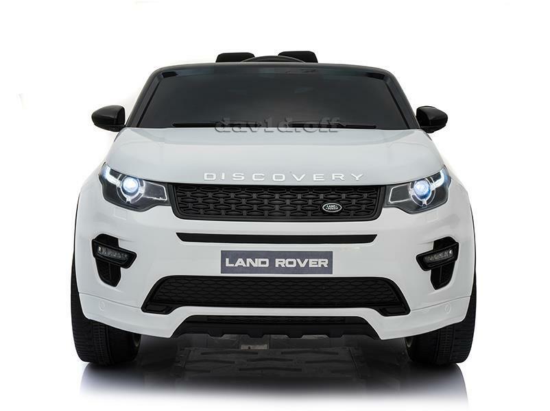 Masinuta electrica cu scaun de piele Land Rover Discovery Sport White marca LAND ROVER cu comanda online