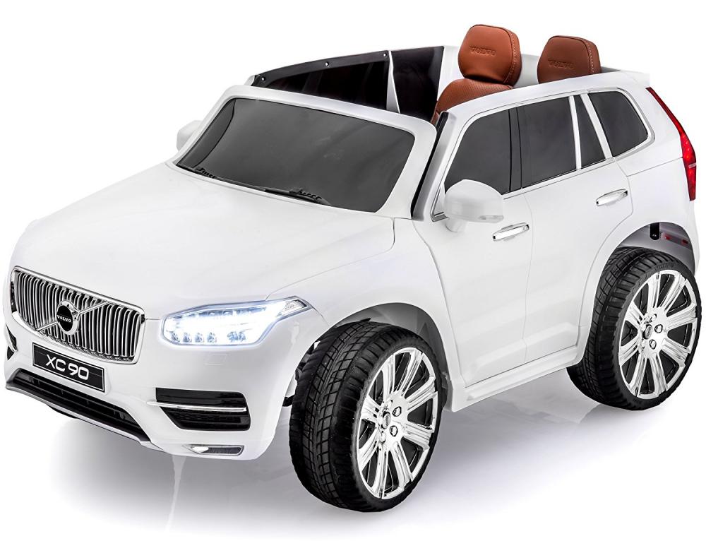 Masinuta electrica cu scaun de piele Volvo XC90 White marca Volvo cu comanda online