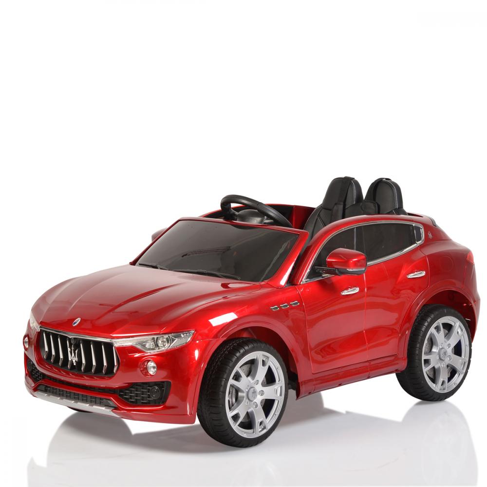 Masinuta electrica cu scaun de piele si roti de cauciuc Maserati Levante Red marca Maserati cu comanda online