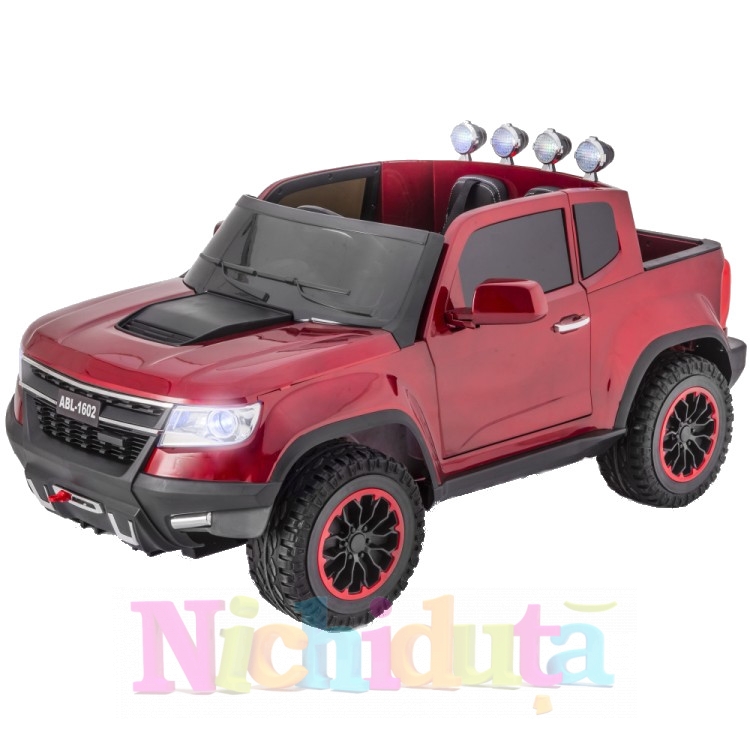 Masinuta electrica cu telecomanda 2.4Ghz Invincible Jeep Offroad Red marca Nichiduta cu comanda online