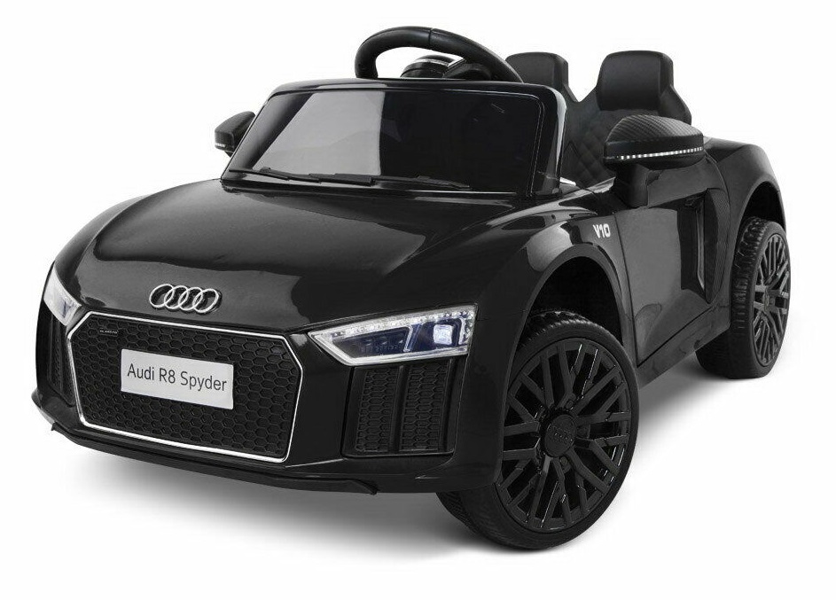 Masinuta electrica cu telecomanda 2,4 G si roti EVA Audi R8 Spyder Black marca Audi cu comanda online