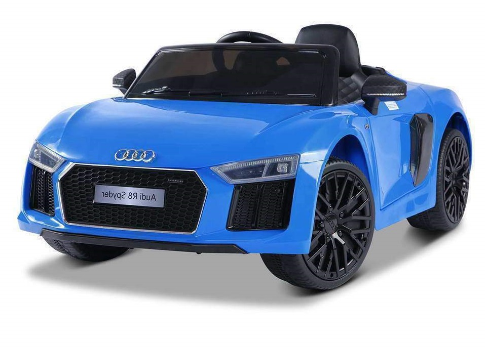 Masinuta electrica cu telecomanda 2,4 G si roti EVA Audi R8 Spyder Blue marca Audi cu comanda online