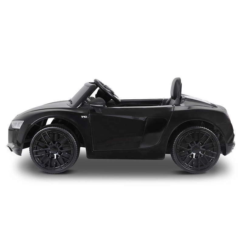 Masinuta electrica cu telecomanda Audi R8 Spyder Black marca Audi cu comanda online