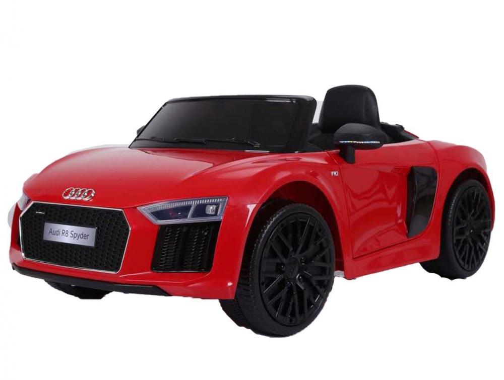 Masinuta electrica cu telecomanda Audi R8 Spyder Red marca Audi cu comanda online