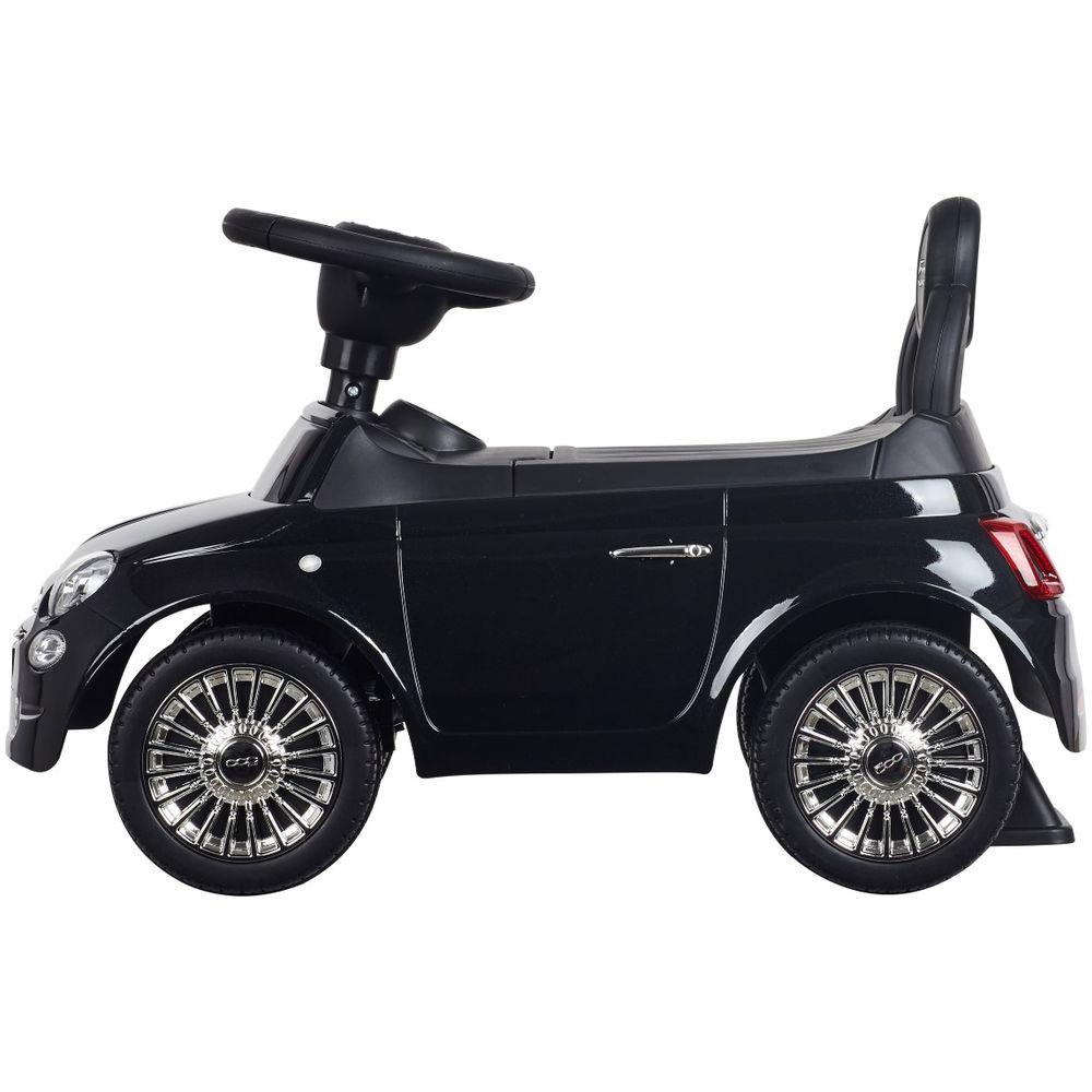 Masinuta fara pedale Fiat 500 Vip Edition Negru marca Sun Baby cu comanda online