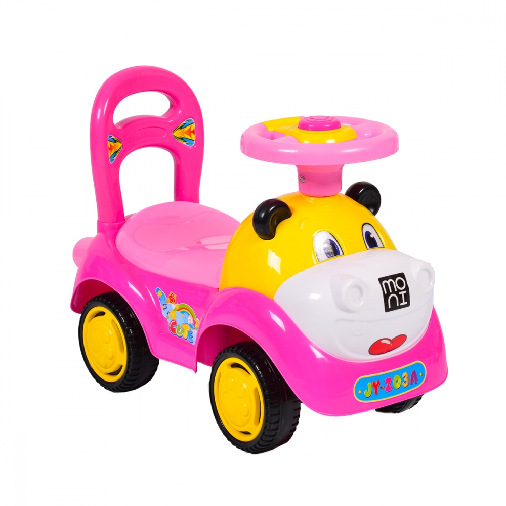 Masinuta fara pedale Super Car Pink marca MONI cu comanda online