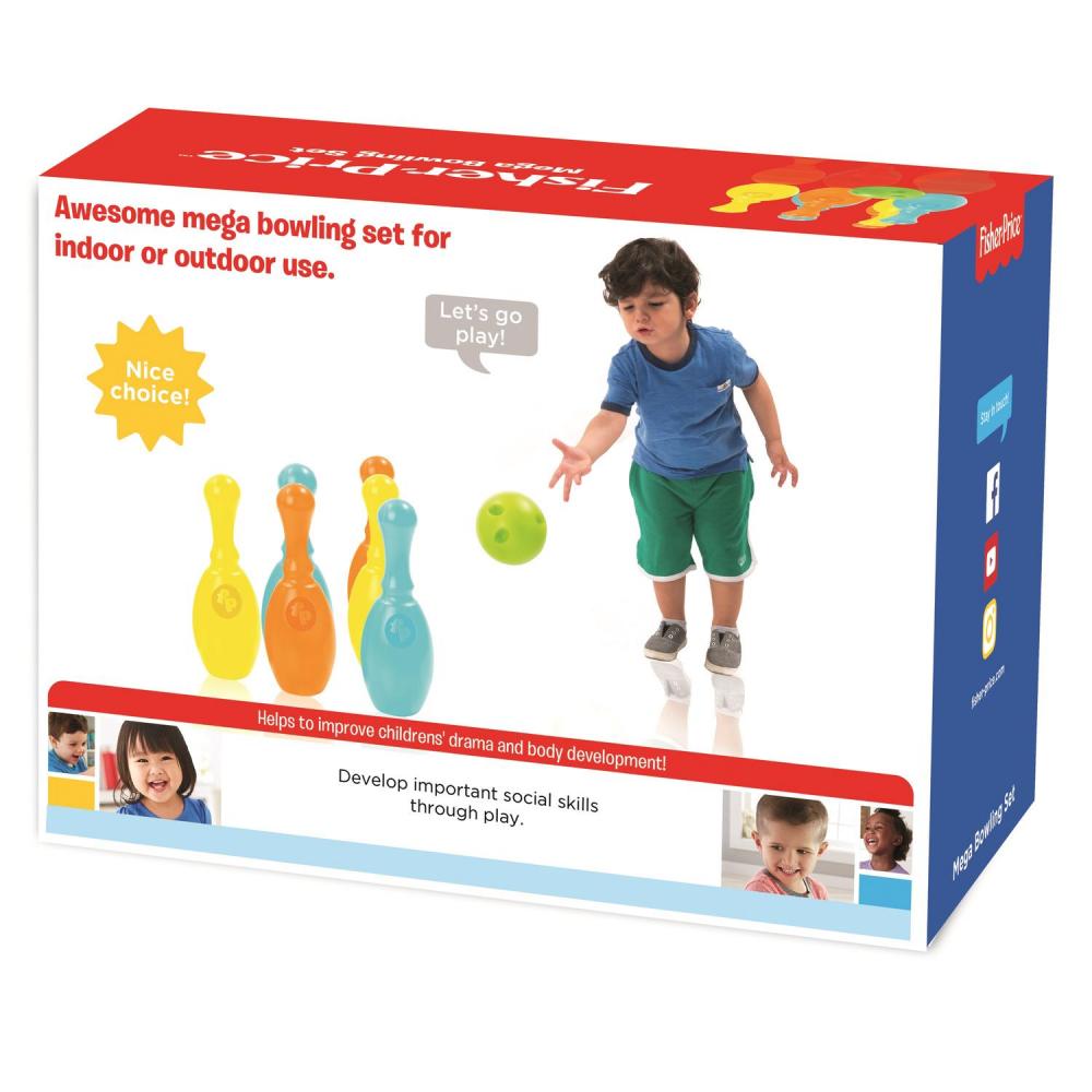 Mega set de bowling marca FISHER PRICE cu comanda online