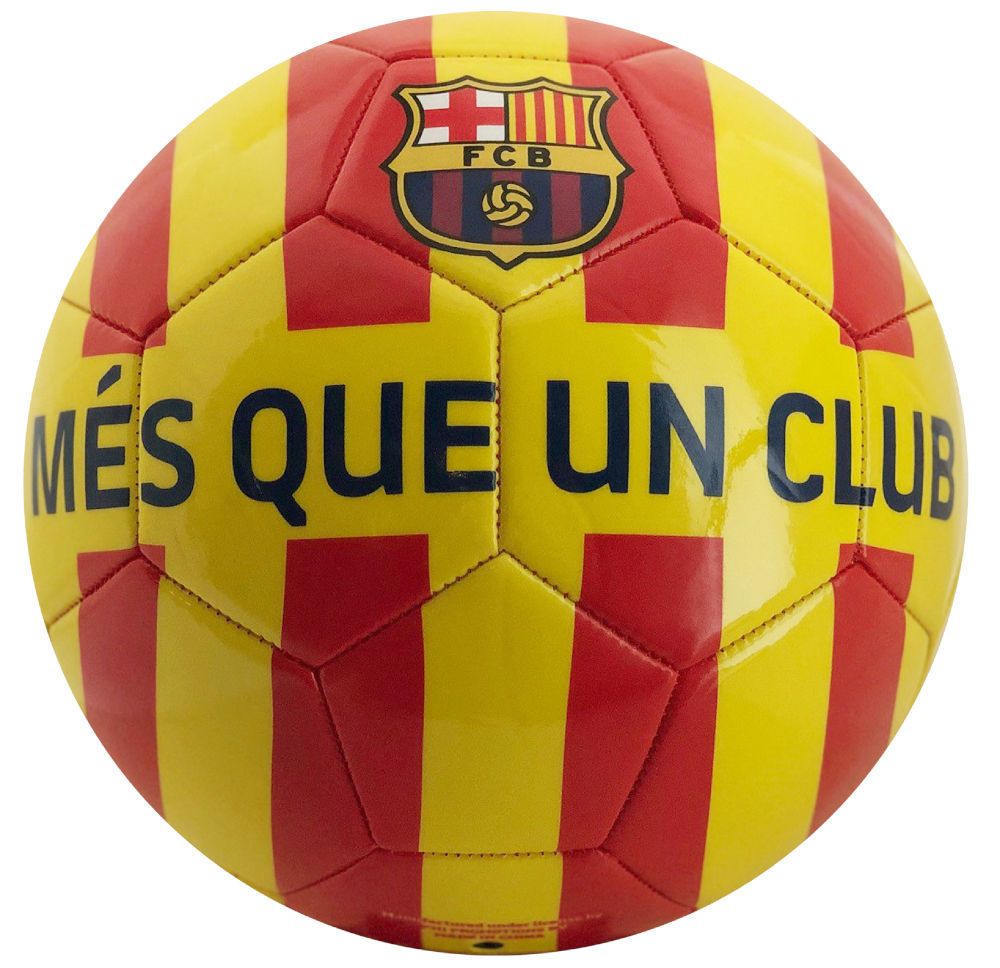 Minge FC Barcelona Catalunya Yellow Red Stripes marimea 5 marca Barcelona&Juventus cu comanda online