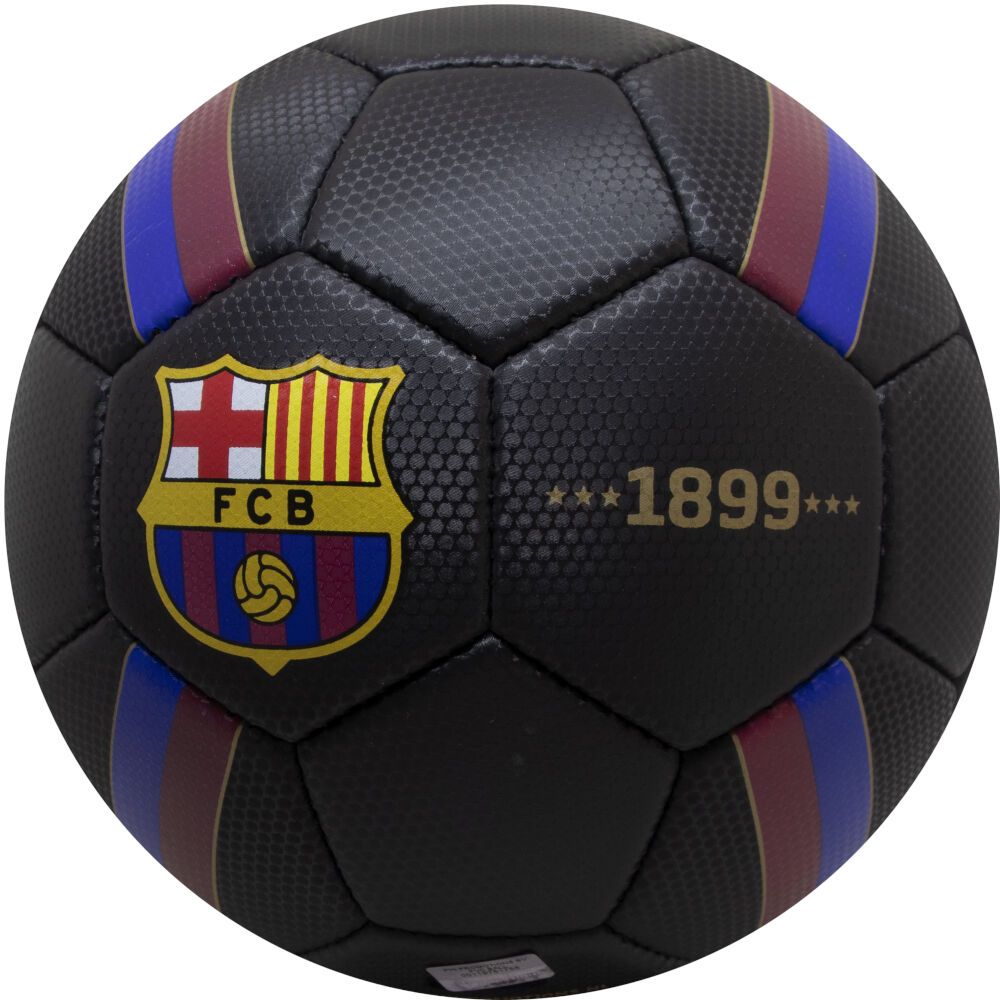 Minge FC Barcelona Logo Black marimea 5 marca Barcelona&Juventus cu comanda online