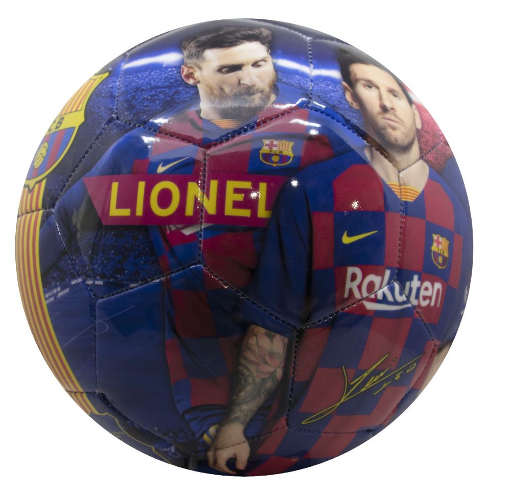 Minge FC Barcelona Messi marimea 5 1920 lucioasa marca Barcelona&Juventus cu comanda online