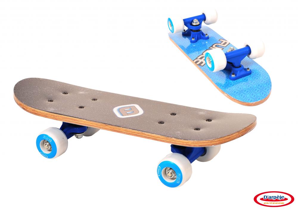 Mini Skateboard Albastru 43 cm marca DArpeje cu comanda online