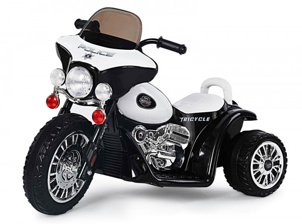 Motocicleta chopper Politie pentru copii electrica 25W 6V marca Trendmax cu comanda online