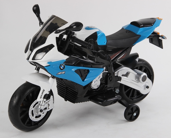 Motocicleta electrica BMW S1000RR 12V Albastra marca BMW cu comanda online