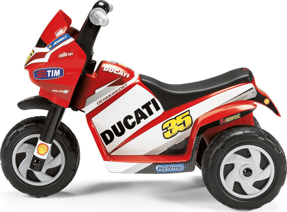 Motocicleta electrica Mini Ducati marca PEG-PEREGO cu comanda online