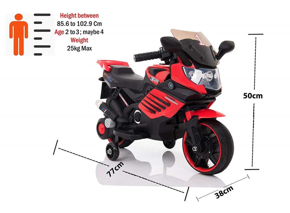 Motocicleta electrica Predator Red marca KikkaBoo cu comanda online