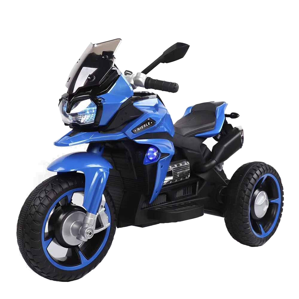 Motocicleta electrica cu lumini Ontario Blue marca MONI cu comanda online