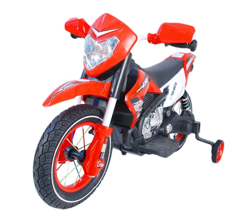 Motocicleta electrica cu roti gonflabile Super Moto Red marca MONI cu comanda online