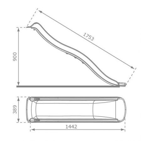 Placa Tobogan KBT HDPE Tweeb 1.45 M marca KBT cu comanda online