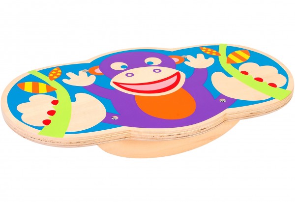 Placa echilibru pentru copii Globo Legnoland 38143 Balance Board Monkey marca Globo cu comanda online