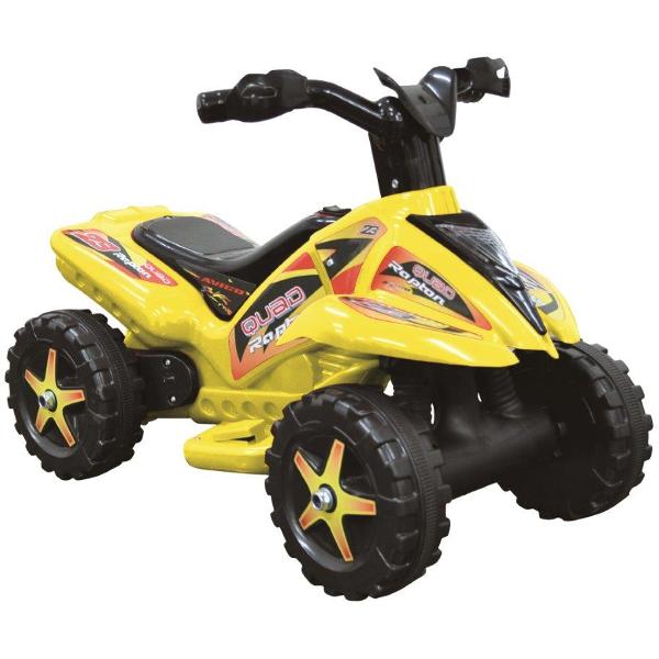 Quad copii cu pedala acceleratie galben marca Piccolinon cu comanda online