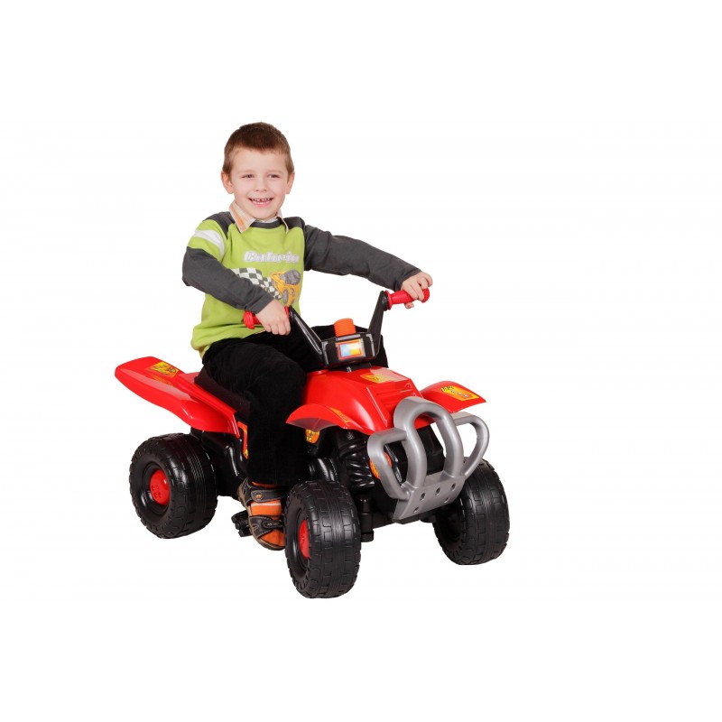 Quad cu pedale Red Fire marca Super Plastic Toys cu comanda online