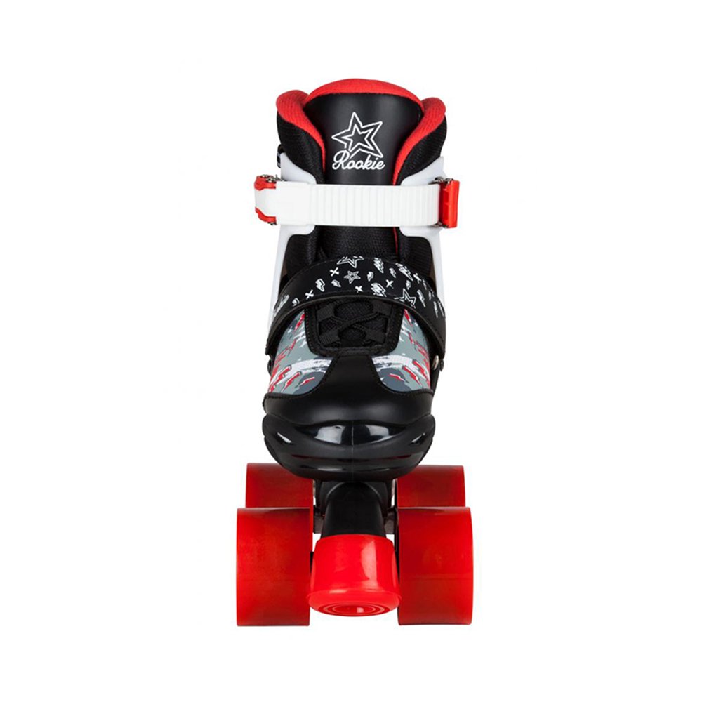 Role Rookie Ace Jr Ajustabile Negru cu Rosu 25.5-29 marca Rookie Skates UK cu comanda online