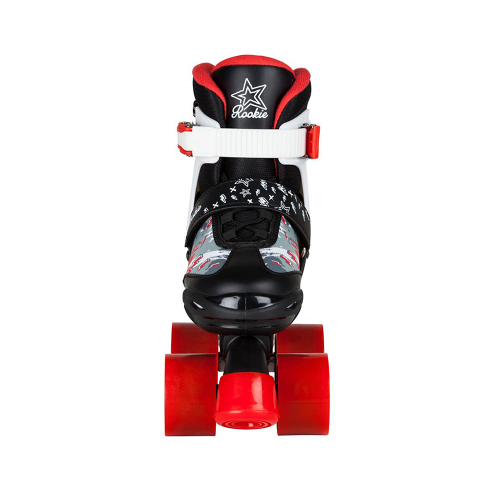 Role Rookie Ace Jr Ajustabile Negru cu Rosu 35.5-39 marca Rookie Skates UK cu comanda online