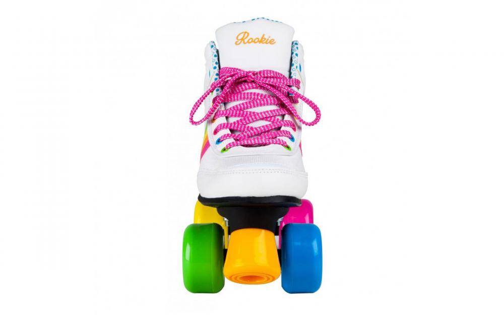 Role Rookie Forever Rainbow V2 alb multi 33 marca Rookie Skates UK cu comanda online