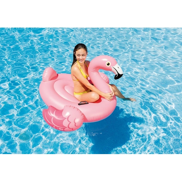 Saltea gonflabila Flamingo Intex 142 x 137 x 97 cm marca Ecotoys cu comanda online