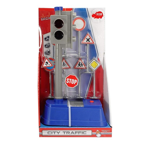 Semafor City Traffic cu semne rutiere Dickie Toys marca Dickie Toys cu comanda online