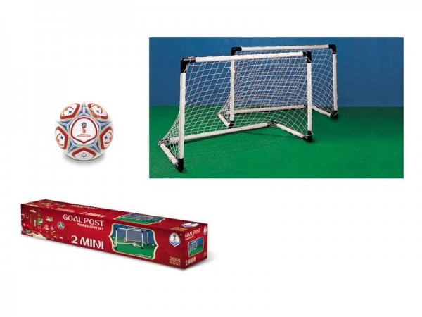 Set 2 mini porti de fotbal Mondo pentru copii Fifa World Cup 2018 marca Mondo cu comanda online