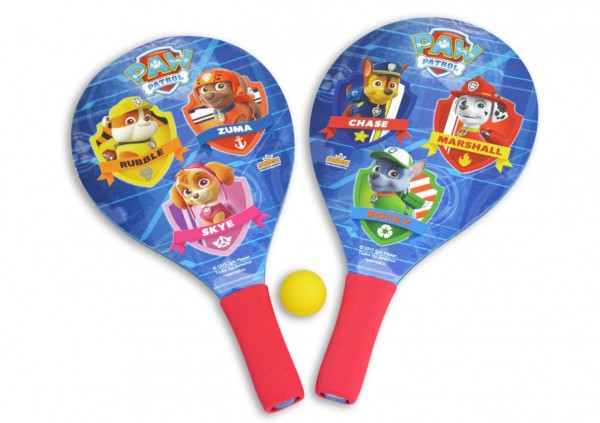 Set 2 palete pentru plaja Saica Paw Patrol din lemn cu minge inclusa pentru copii marca Saica cu comanda online