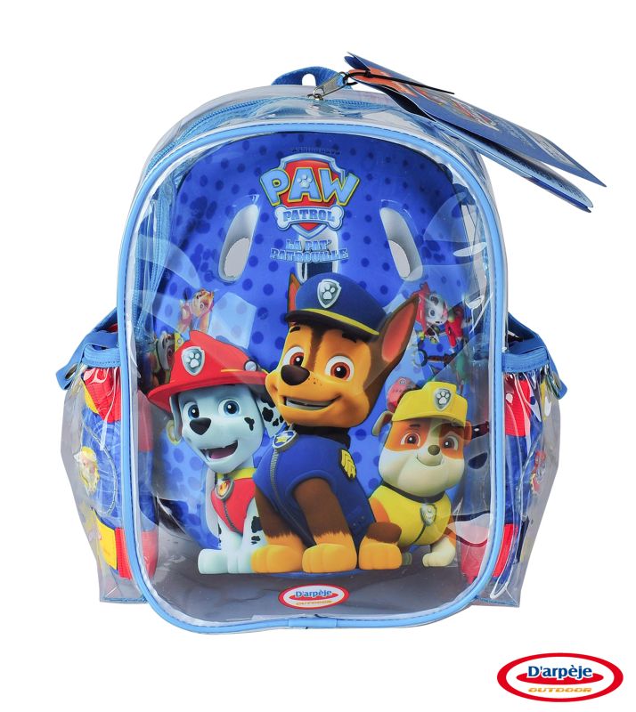 Set Protectie in rucsac (casca, genunchiere, cotiere) Paw Patrol marca DArpeje cu comanda online