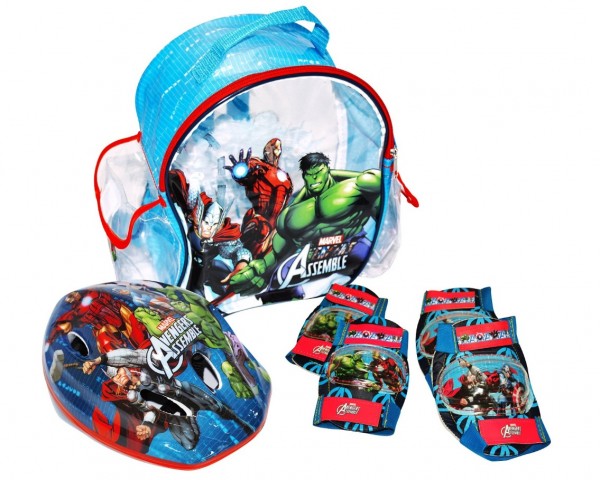 Set accesorii protectie bicicleta role trotineta Saica Avengers marca Saica cu comanda online