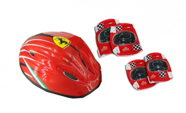 Set accesorii protectie bicicleta role trotineta Saica Ferrari marca Saica cu comanda online