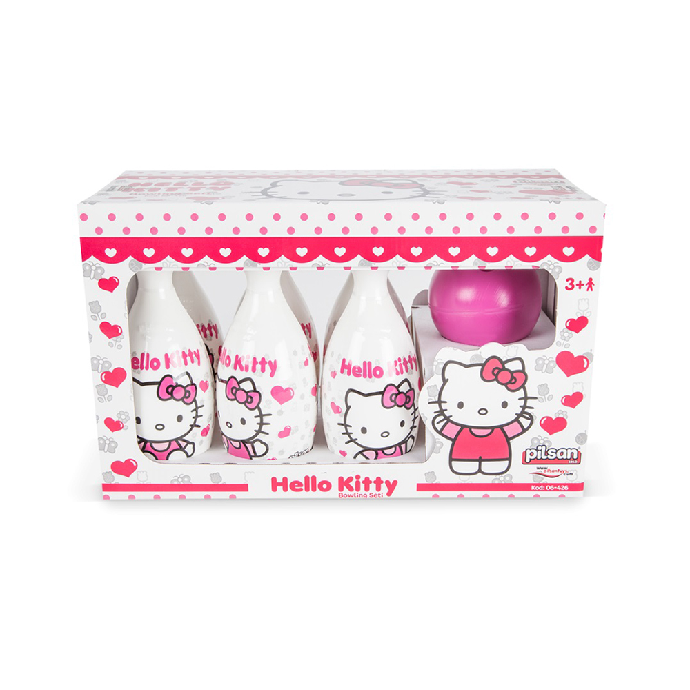 Set bowling cu popice si bila Hello Kitty marca PILSAN cu comanda online