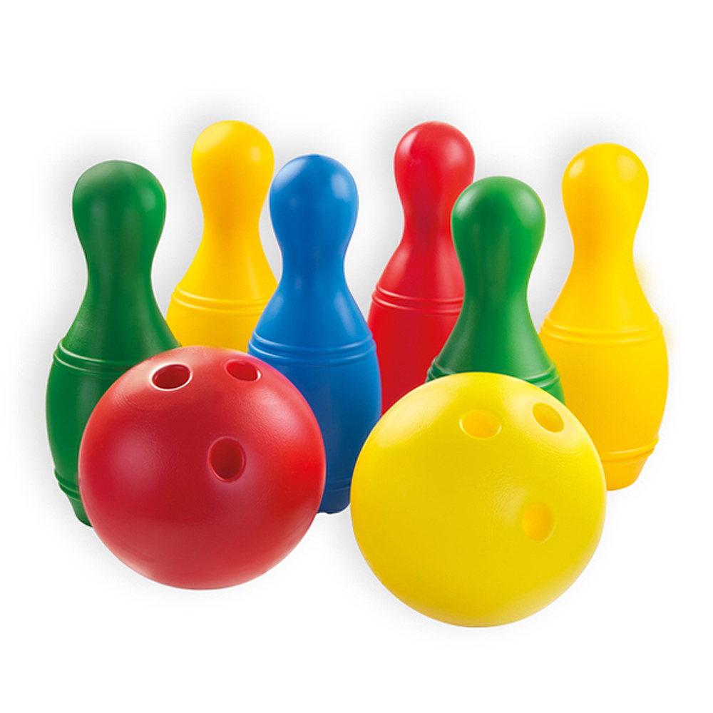 Set bowling cu popice si bile Maxi marca Mochtoys cu comanda online